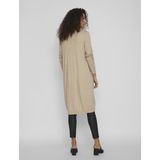 Vila Vest Viril Long Knit Cardigan-noos 14042770 Natural Melange Dames
