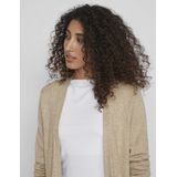 Vila Vest Viril Long Knit Cardigan-noos 14042770 Natural Melange Dames
