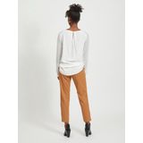 OBJECT Semi-transparante Top OBJZOE met Textuur Wit