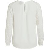 OBJECT Semi-transparante Top OBJZOE met Textuur Wit