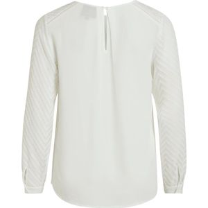 OBJECT Semi-transparante Top OBJZOE met Textuur Wit