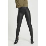 Object - Belle - Legging - Gecoate - Glanzend Materiaal - Halfhoge Taille