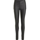 Object - Belle - Legging - Gecoate - Glanzend Materiaal - Halfhoge Taille