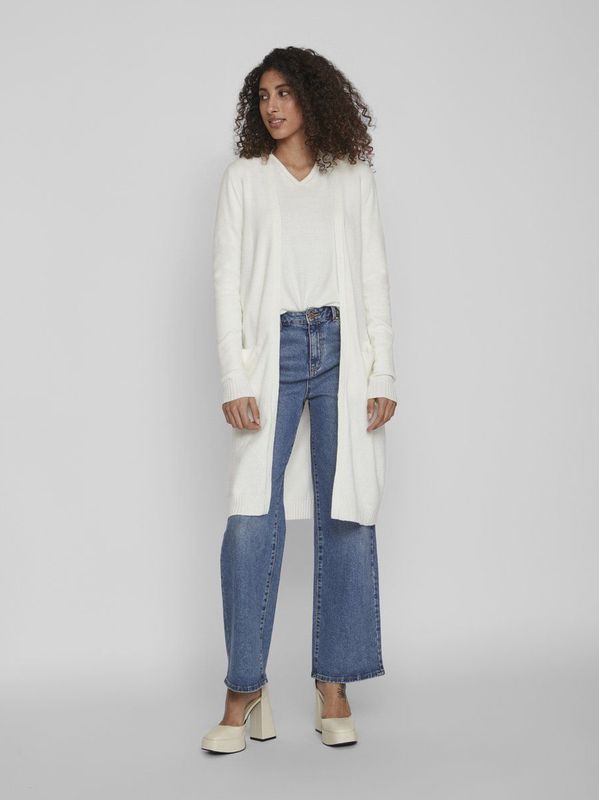 Vila - Vest - White Alyssum - Viscose/Nylon/Polyester - Regular Fit