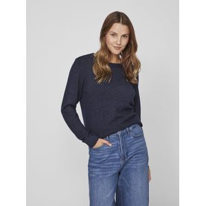 Vila Rundhalspullover "VIRIL-O-PULLI", Feinstrick mit feinen Strickdetails