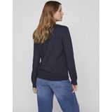 Vila - Ril Trui - Gebreide Top - Zwart - Viscose/Nylon/Polyester