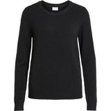 Vila - Ril Trui - Gebreide Top - Zwart - Viscose/Nylon/Polyester