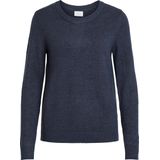 Vila - Ril Trui - Gebreide Top - Zwart - Viscose/Nylon/Polyester