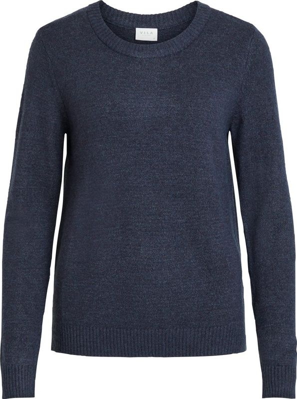 Vila - Ril Trui - Gebreide Top - Zwart - Viscose/Nylon/Polyester