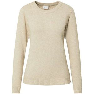 Vila - Ril - Gebreide Top - Zwart - 50% Viscose, 27% Nylon, 23% Polyester