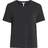 Object Objannie S s T-shirt Noos Tops T-shirts Dames - Shirt - Zwart
