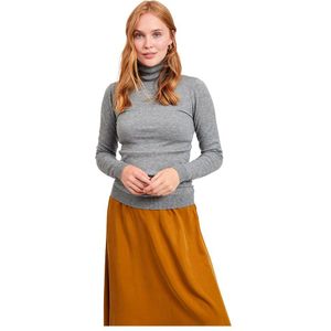 Object Objthess Rollneck Knit Pullover Truien & vesten Dames - Sweater - Hoodie - Vest- Grijs