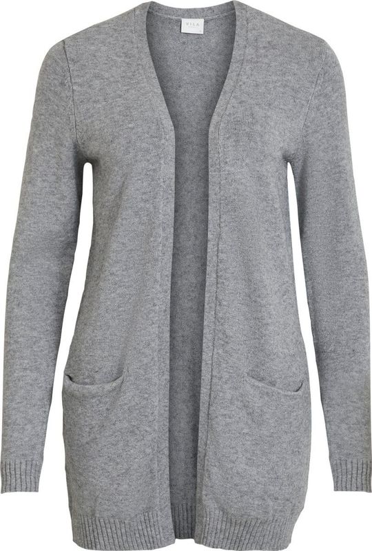 Vila - Vest - Grijs - Knitwear - Regular Fit