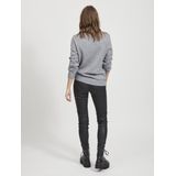 Vila - Ril Trui - Gebreide Top - Zwart - 50% Viscose 27% Nylon 23% Polyester