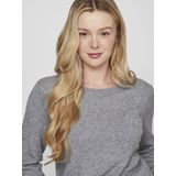 Vila - Ril Trui - Gebreide Top - Zwart - 50% Viscose 27% Nylon 23% Polyester