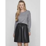 Vila - Ril Trui - Gebreide Top - Zwart - 50% Viscose 27% Nylon 23% Polyester