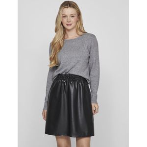 Vila - Ril Trui - Gebreide Top - Zwart - 50% Viscose 27% Nylon 23% Polyester