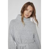 VILA Gebreide jurk  grijs gemêleerd