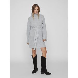 VILA Gebreide jurk  grijs gemêleerd