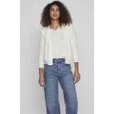 Vila Vest Viril Short Knit Cardigan-noos 14060800 White Alyssum Dames