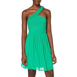 Vila Feestjurk voor dames, one-shoulder, jelly bean, 38