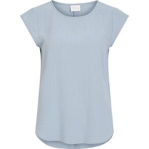 VILA - VILOVIE CAPSLEEVE TOP - Dames Top - Blauw - Gerecycled Polyester