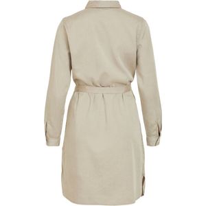 Vila Bista Belt Denim Lang Mouw Jurk