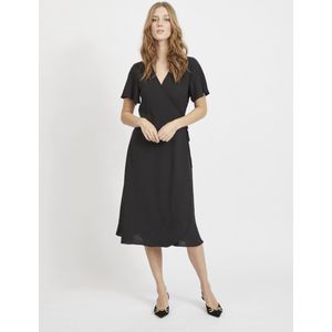 Wikkeljurk - Midi - Licht - 55% Gerecycled Polyester - Korte Mouwen