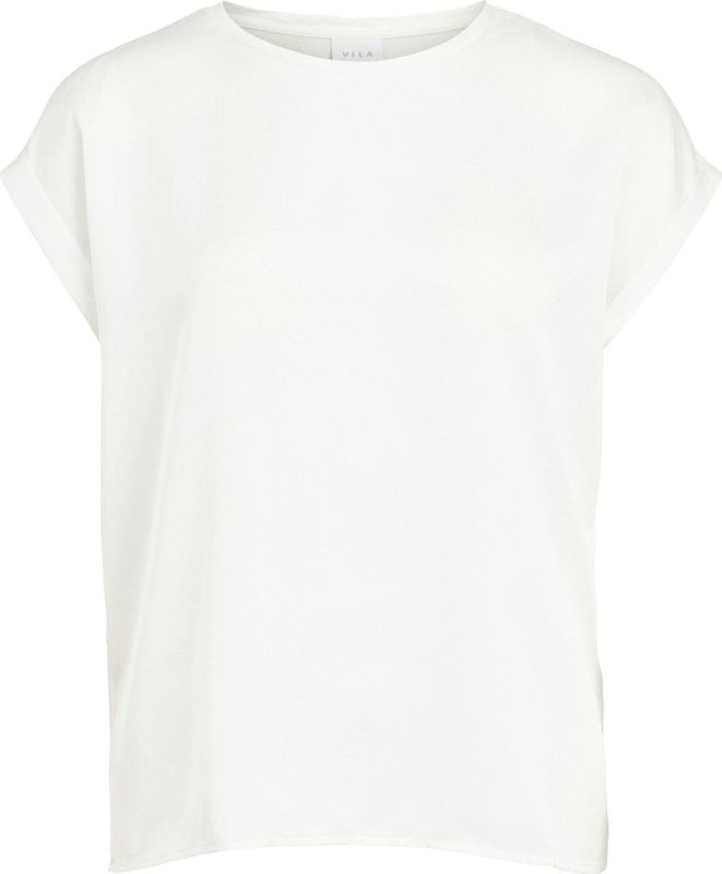 Vila Viellette s s Satin Top Su - Noos Dames Top