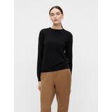 Object Objthess o-Neck Knit Pullover Noos Dames Trui