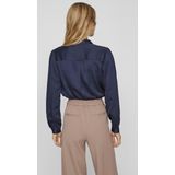 VILA  - Maat 38 - VIELLETTE SATIN L/S SHIRT/SU - NOOS Dames Top