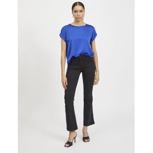 Vila T-shirt Viellette S s Satin Top - Noos 14059563 Mazarine Blue Dames