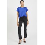 Vila T-shirt Viellette S s Satin Top - Noos 14059563 Mazarine Blue Dames