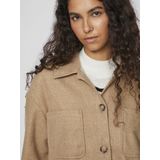 Blouse - Effen - Lange Mouw - Normale Pasvorm - Stevige Stof