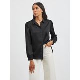 VILA - ELLETTE - Blouse - Zwart - Klassieke Blouse met Pofmouwen