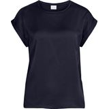 VILA - T-shirt - Blauw - Polyester - Korte Mouwen