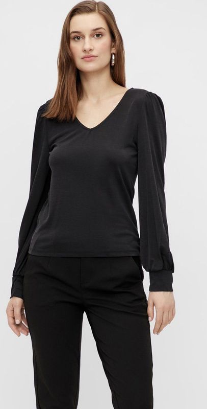 OBJECT - OBJANNIE V-Neck Top - Dames Top - Groen - Jersey