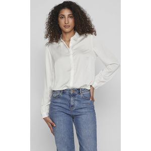 VILA Blouse VIELLETTE van Gerecycled Polyester Wit