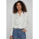 VILA Blouse VIELLETTE van Gerecycled Polyester Wit