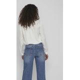 VILA Blouse VIELLETTE van Gerecycled Polyester Wit