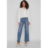 VILA Blouse VIELLETTE van Gerecycled Polyester Wit