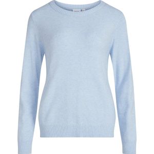 Vila Viril o Neck Knit Top Noos Dames Trui Kentucky Blue