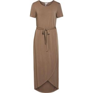 Object - Nadia S/s Midi Jurk - Bruin - Polyester