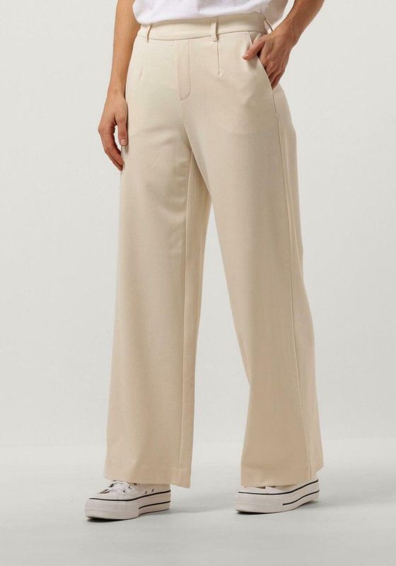Object Objlisa Wide Pant Broeken Dames Zand