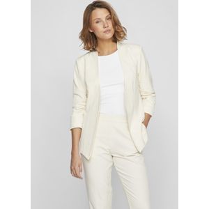 Vila - VIHER NEW Blazer - Kleur: Birch - Materiaal: 63% Polyester, 33% Viscose, 4% Elastaan