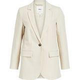 OBJECT Rechtvallende Blazer OBJSIGRID van Gerecycled Polyester Offwhite