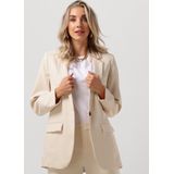 OBJECT Rechtvallende Blazer OBJSIGRID van Gerecycled Polyester Offwhite