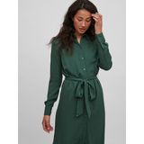 Vila - Vimorose - Jurk - Pineedle - Viscose - Lange Mouwen met Manchetten