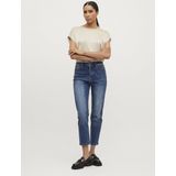 Vila - Satin Top - Korte Mouwen - Goud - 100% Polyester