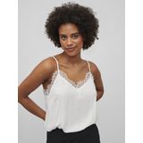 Vila - Cava New Lace - Mouwloos T-shirt - Wit - Singlet